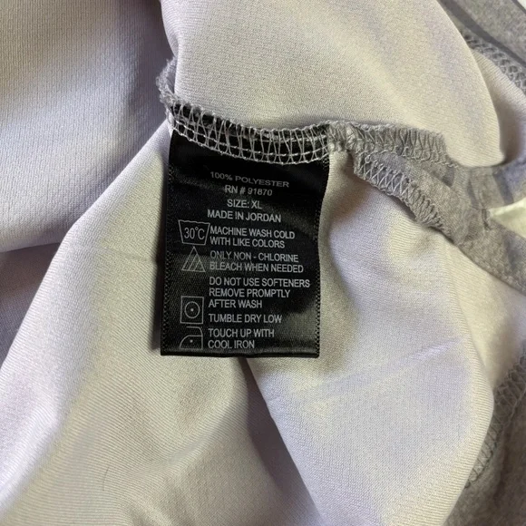 Pebble Beach Gray and Blue Striped Polo Shirt - Picture 4 of 4